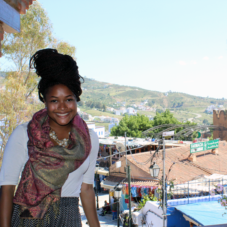 Mica Caine during her study abroad experience in Morocco