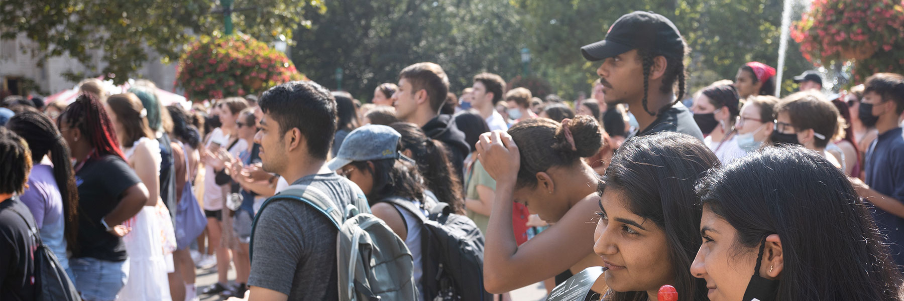 Crowd of students at culturefest