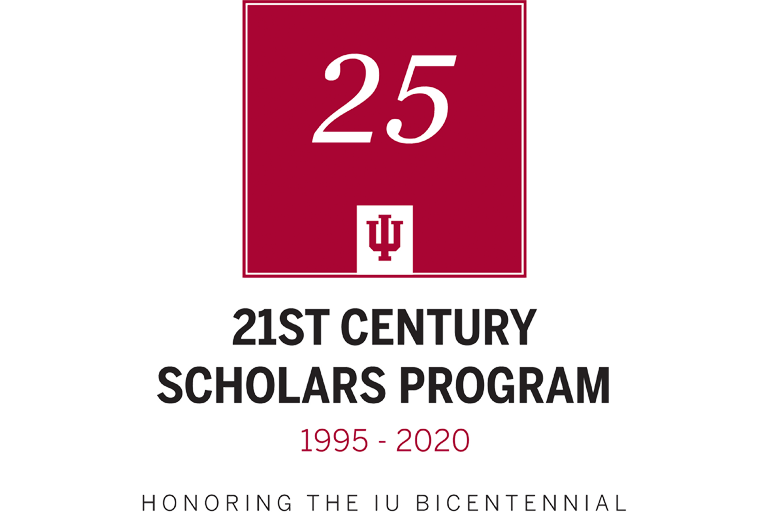 IUB 21st Century Scholars 25th anniversary logo
